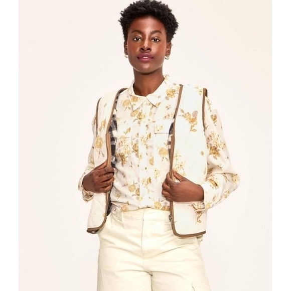 Women's Size Small Quilted Jacket and Floral Vest - Woolrich - Picture 4 of 5